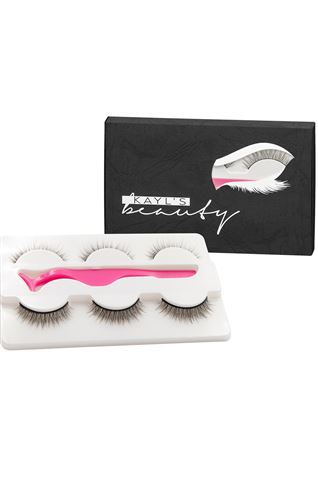 3lü Lisa Doğal İpek Takma Kirpik